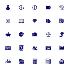 business and finance icon set, business and money icon set vector sign symbol