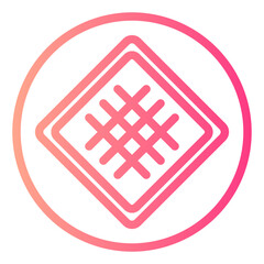 waffle gradient icon