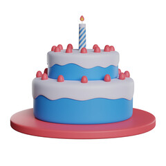 Cake 3d 3d illustration