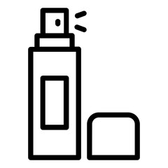 Sunscreen spray outline icon