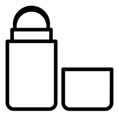 sunscreen roll outline icon
