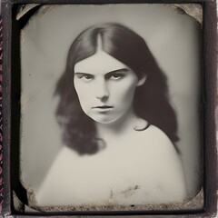 Ai inspired vintage women photography. Daguerreotype was the first publicly available photographic process.