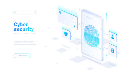 Cyber security concept