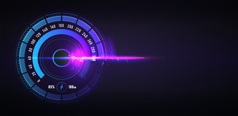 Speed motion for text