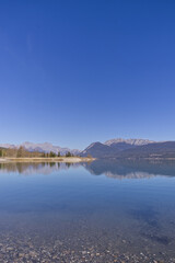 Lake Abraham on a Clear Autumn Day