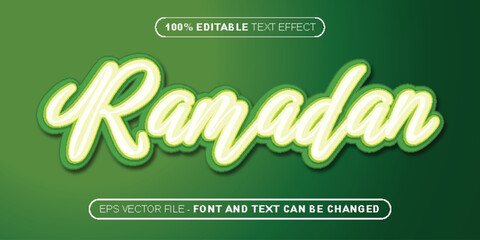 ramadan 3d editable text effect
