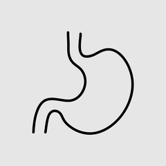stomach line icon trendy style illustration on white background..eps