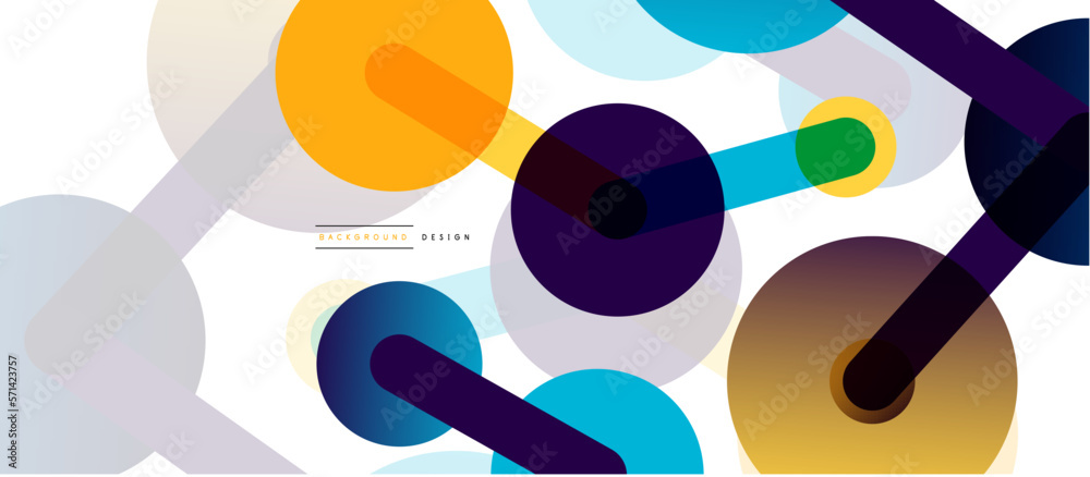 Poster Network concept abstract background. Dots connection. Big data idea. Business template for wallpaper, banner, background or landing