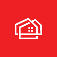 house home mortgage real estate logo vector icon illustration