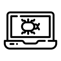 virus line icon