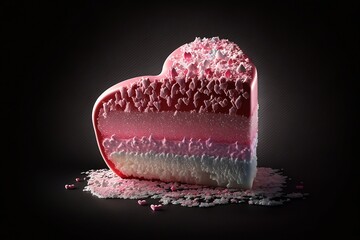 Fototapeta na wymiar cake with pink frosting