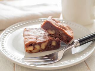 手作りのブラウニー
