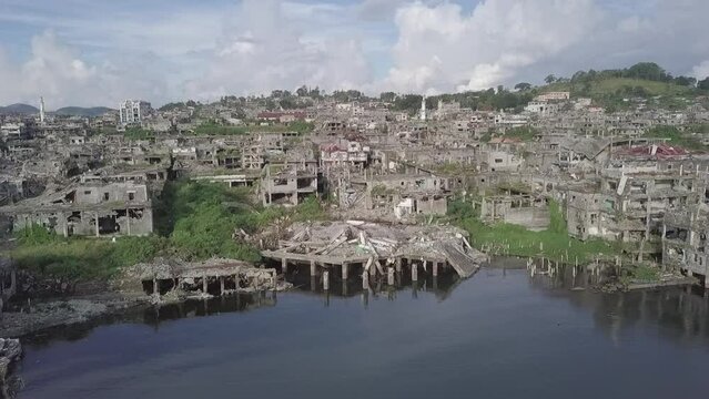 Marawi City Philippines aerial shoot after the war (Part 17)