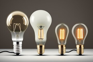 Set of  light bulbs 