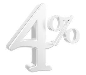 4 Percent of Sale Number 3d with Generative AI