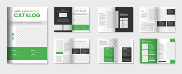 Product catalog design with  furniture catalogue template for business portfolio