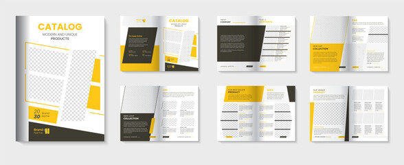 Product catalog design with  furniture catalogue template for business booklet