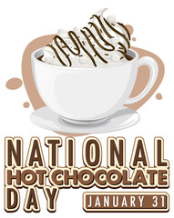 National Hot Chocolate Day Banner Design