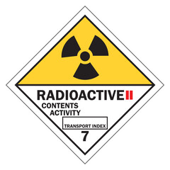 Class 7 Radioactive material vector illustration