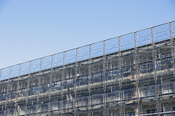 足場　改修工事