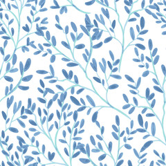 Fototapeta na wymiar Seamless pattern with hand-drawn doodle cute branches. Vector illustration