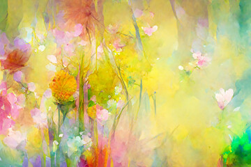 Obraz na płótnie Canvas Abstract spring background
