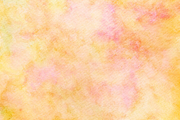 Abstract watercolor painting on paper background.