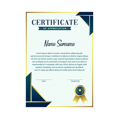Certificate vector design templates