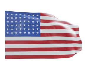 USA American flag, flag waving in the wind