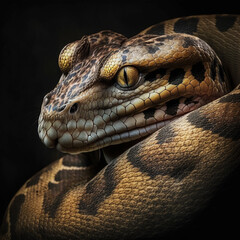 Fototapeta premium close up of a snake