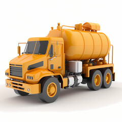 Fuel Truck - Oil Truck Toy 3D Render 