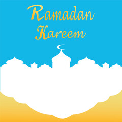  Ramadan Kareem poster background vector illustration design Greeting Card. Social Media post template Ramadhan Mubarak. Happy Holy Ramadan. The month of fasting for Muslims