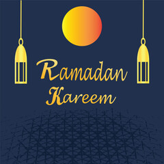  Ramadan Kareem poster background vector illustration design Greeting Card. Social Media post template Ramadhan Mubarak. Happy Holy Ramadan. The month of fasting for Muslims