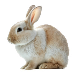 Animal bunny Design Elements Isolated Transparent Background: Graphic Masterpiece, Clear Alpha Channel for Overlays Web Design, Digital Art, PNG Image Format (generative AI