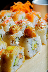 Fotos de sushi ideales para posters y menú. 