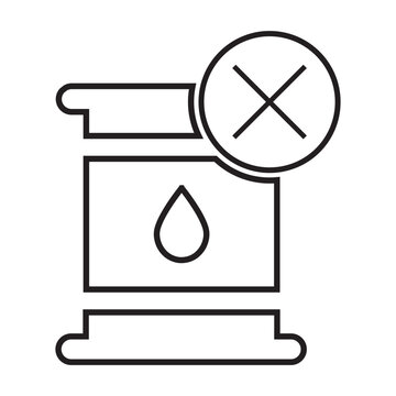 No, Oil, Spill Icon