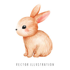 watercolor rabbit 