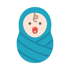 Newborn baby vector icon symbol design