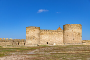 Fototapeta na wymiar Akkerman fortress walls in Bilhorod-Dnistrovskyi in Odesa Oblast in southwestern Ukraine
