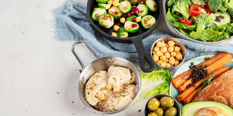 Vegetarian and various vegan dishes