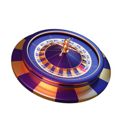 Naklejka premium Modern Style Realistic Roulette Element
