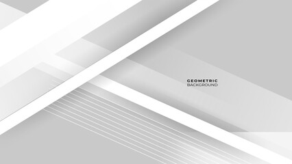 Grey and white diagonal line architecture geometry tech abstract subtle background vector. Geometric background.