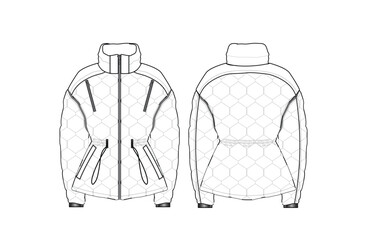 Black and White puffer jacket © Afahd aron
