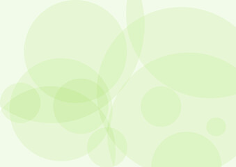 グリーンのランダムな円の背景素材