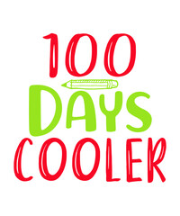 100 Days Cooler SVG Cut File