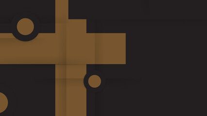 Brown and choco stripes abstract corporate graphic design. Geometric dark material background.