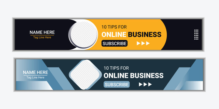 Youtube banner channel art Design For Corporate Busines 