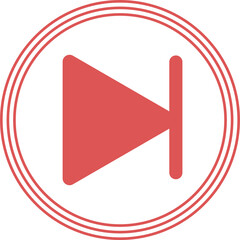A graphic icon representing fast-forwarding a video or recording the next episode
