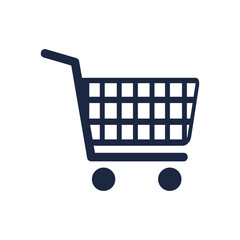 isolate shopping cart flat icon