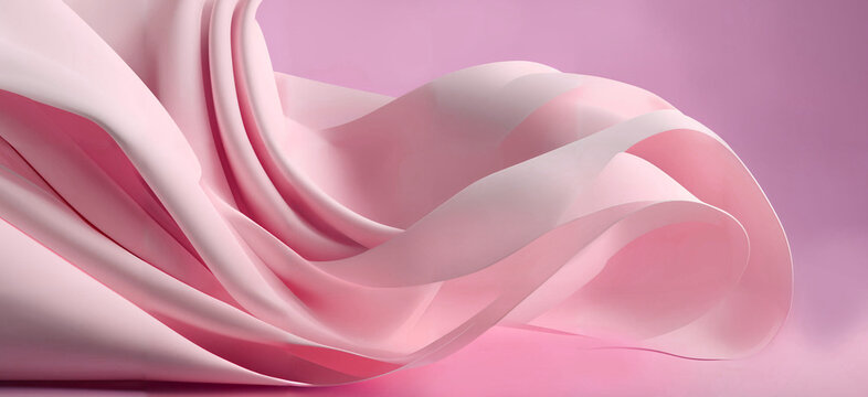 pink rose waves